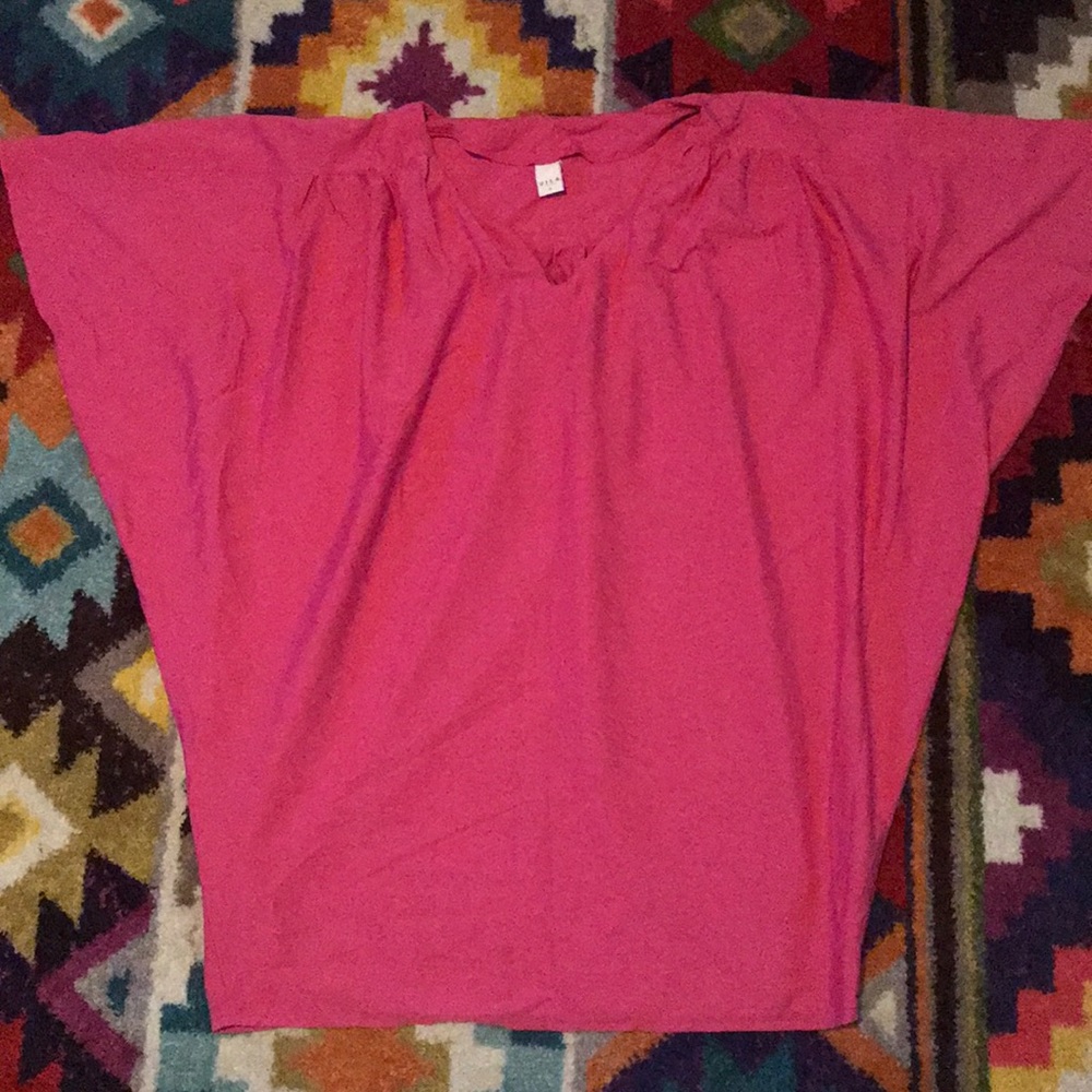 VILA Bat Wing Fuscia Tunic